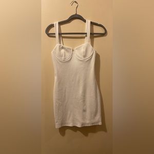 White mini dress